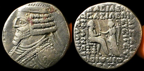 Phraates IV Silver Tetradrachm c. 30 BC