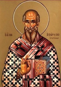 Abercius—Bishop of Hierapoli, d. c 163